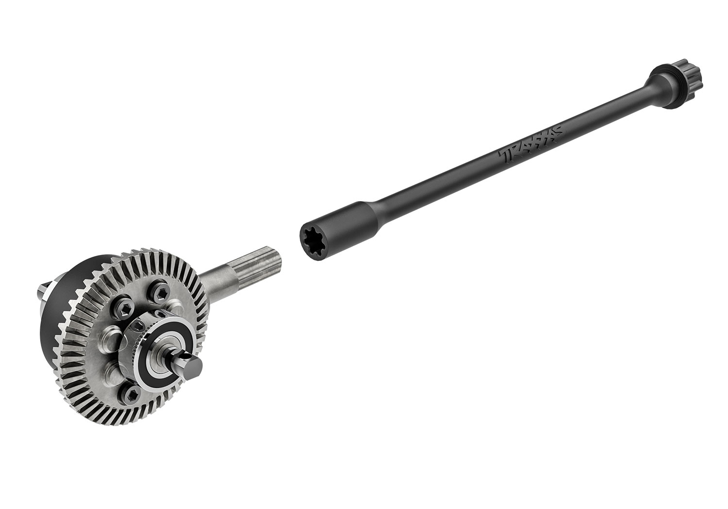 A detail shot of the Mini Maxx BL-2S Ready to Run (Green) (TRA107154-1-GRN).