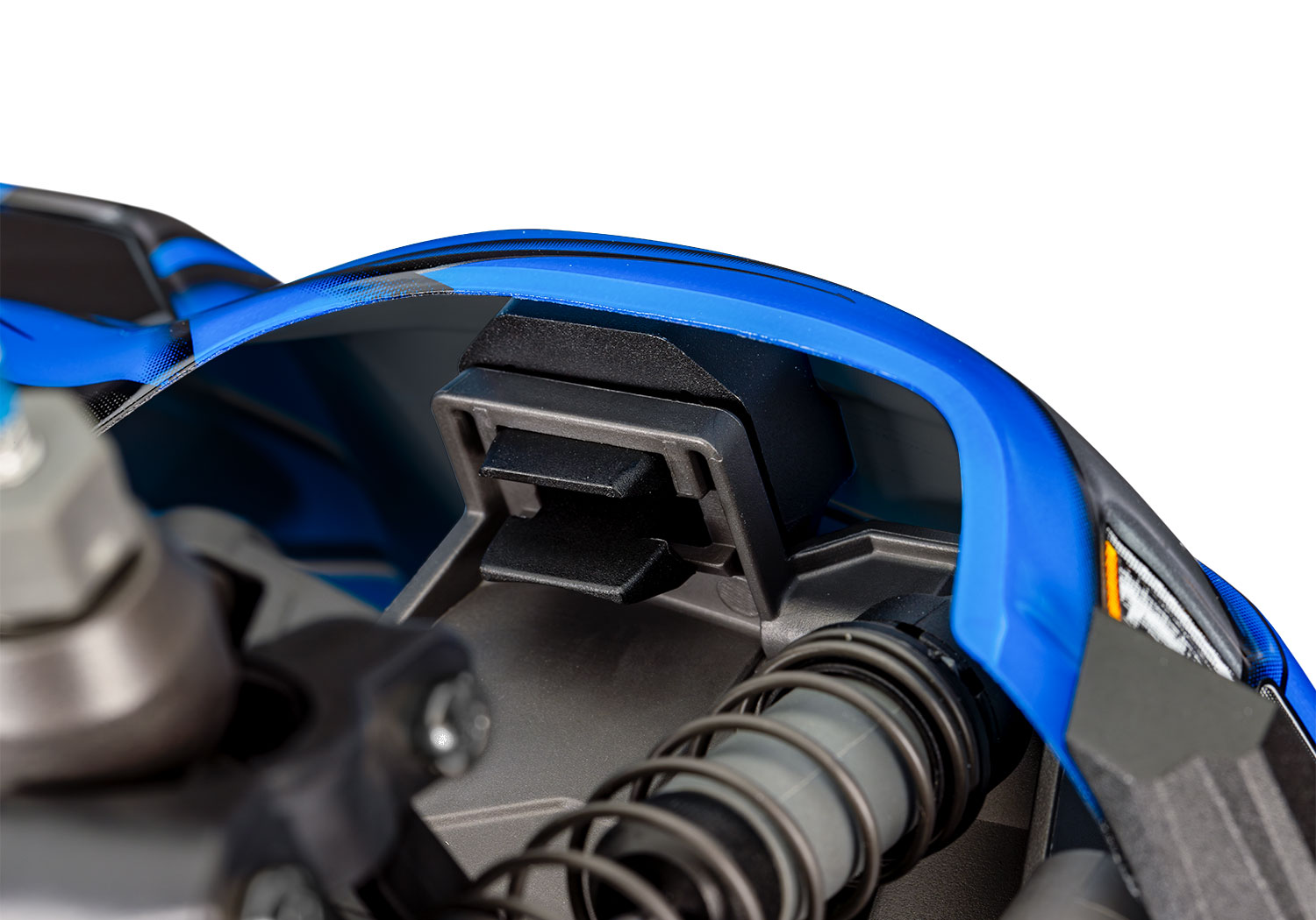 A detail shot of the Mini Maxx BL-2S Ready to Run (Green) (TRA107154-1-GRN).