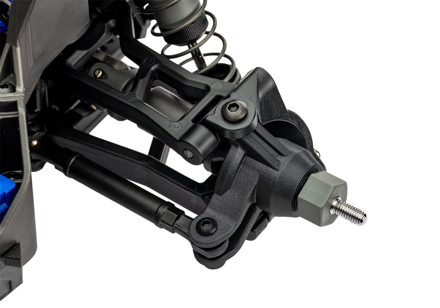 A detail shot of the Mini Maxx BL-2S Ready to Run (Green) (TRA107154-1-GRN).