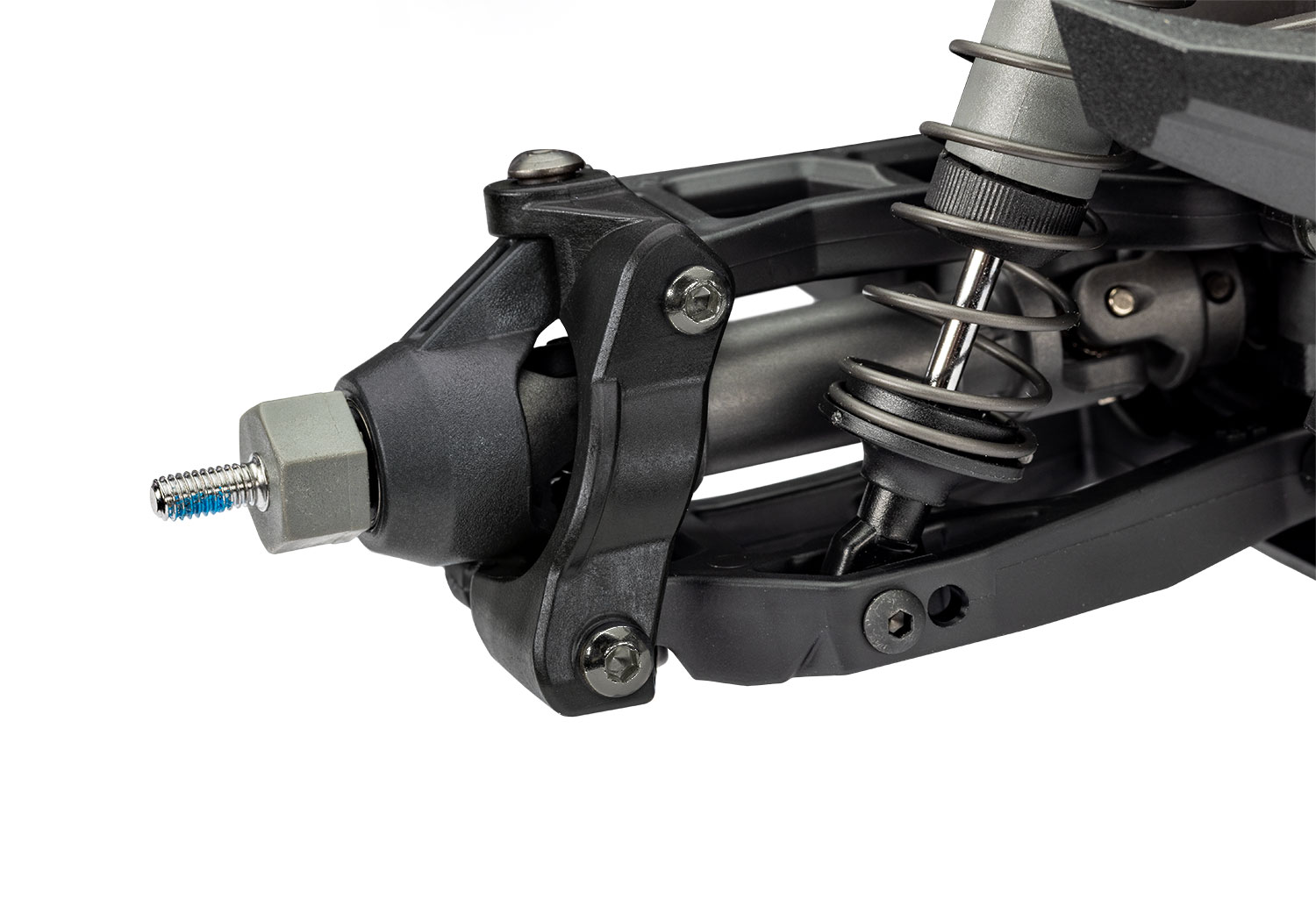 A detail shot of the Mini Maxx BL-2S Ready to Run (Green) (TRA107154-1-GRN).