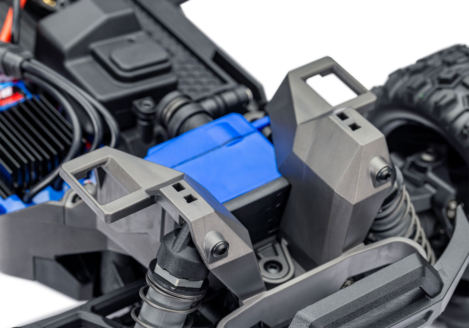 A detail shot of the Mini Maxx BL-2S Ready to Run (Green) (TRA107154-1-GRN).