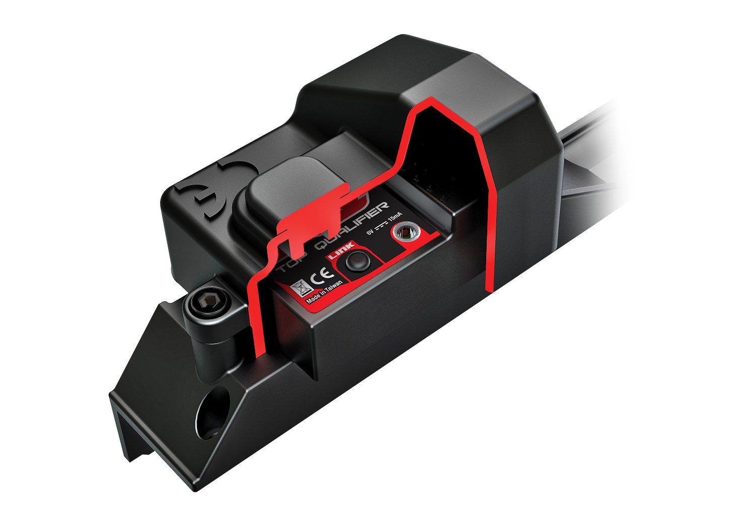 A detail shot of the Mini Maxx BL-2S Ready to Run (Green) (TRA107154-1-GRN).