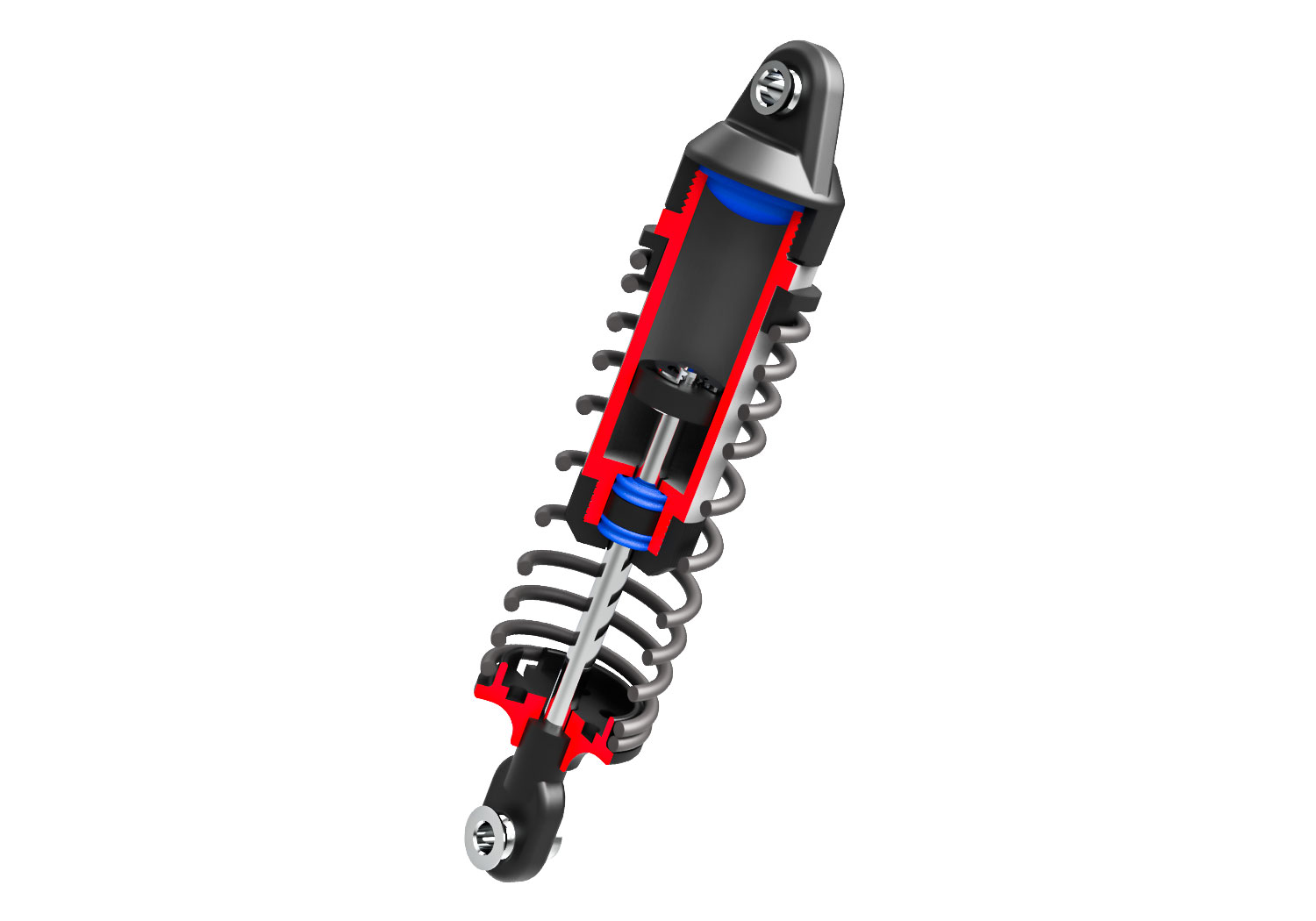 A detail shot of the Mini XRT Ready to Run with Battery and Charger (Blue) (TRA108076-1-BLUE).