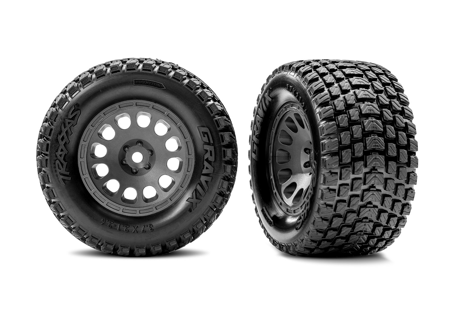 A detail shot of the Mini XRT VXL Ready to Run with Battery and Charger (Green) (TRA108076-1-GRN).