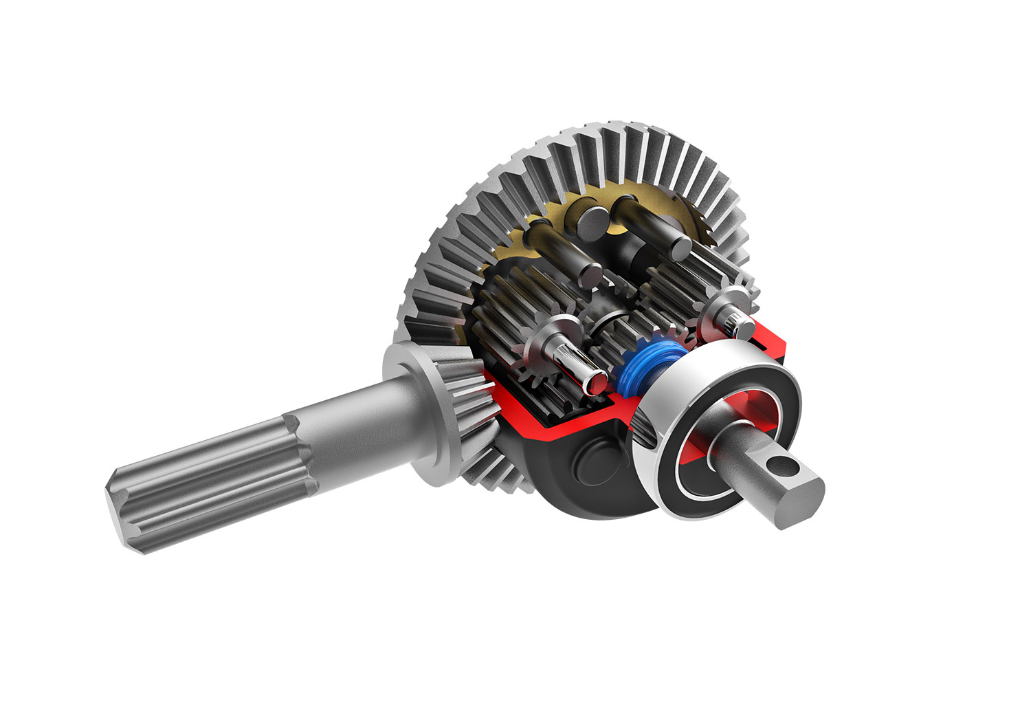 A detail shot of the Mini XRT VXL Ready to Run with Battery and Charger (Orange) (TRA108076-1-ORNG).