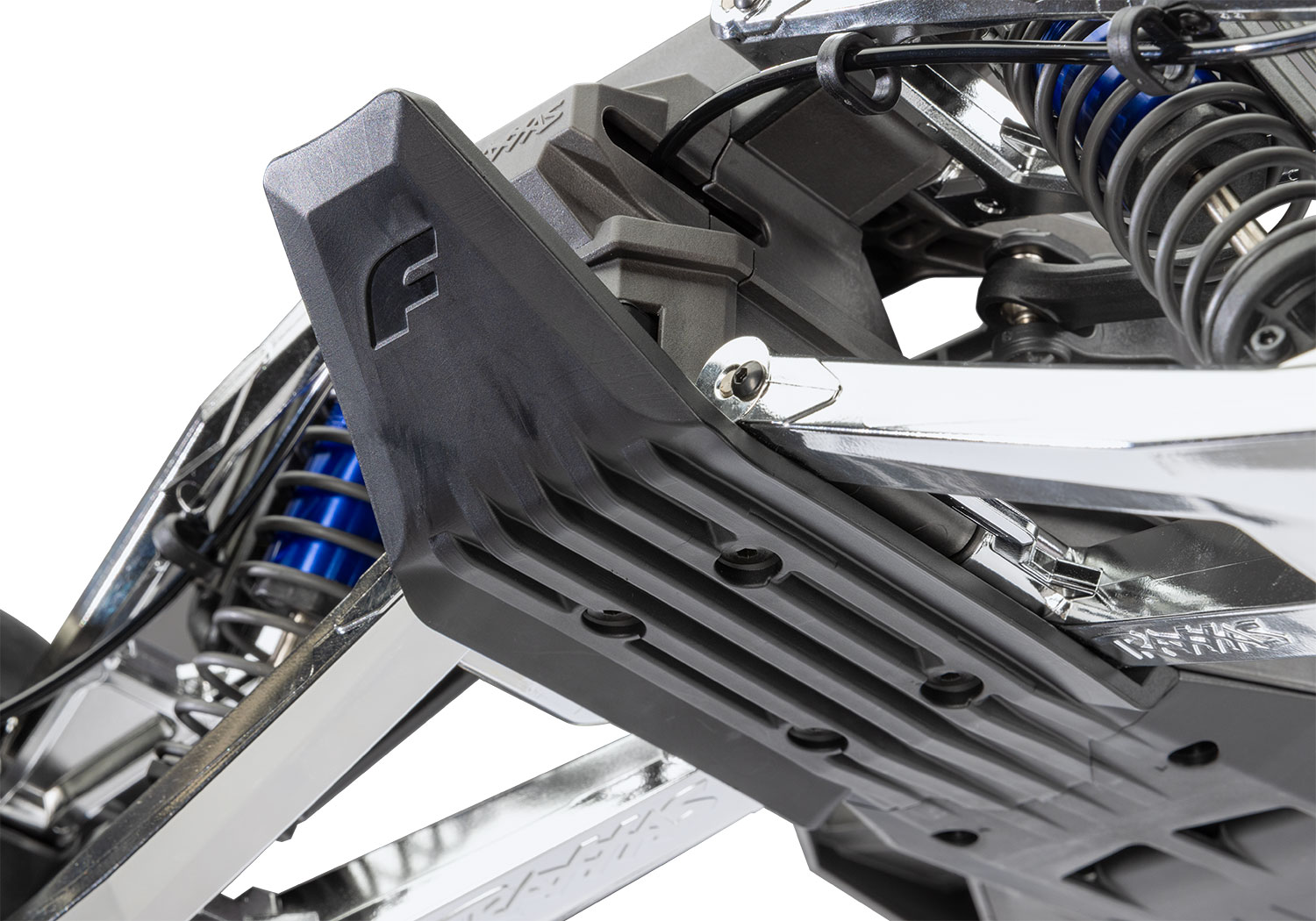 A detail shot of the Funco Motorsports Pro Scale Sand Car Ready to Run (Blue) (TRA109076-4-BLUE).