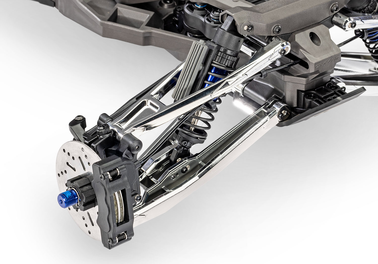 A detail shot of the Funco Motorsports Pro Scale Sand Car Ready to Run (Blue) (TRA109076-4-BLUE).