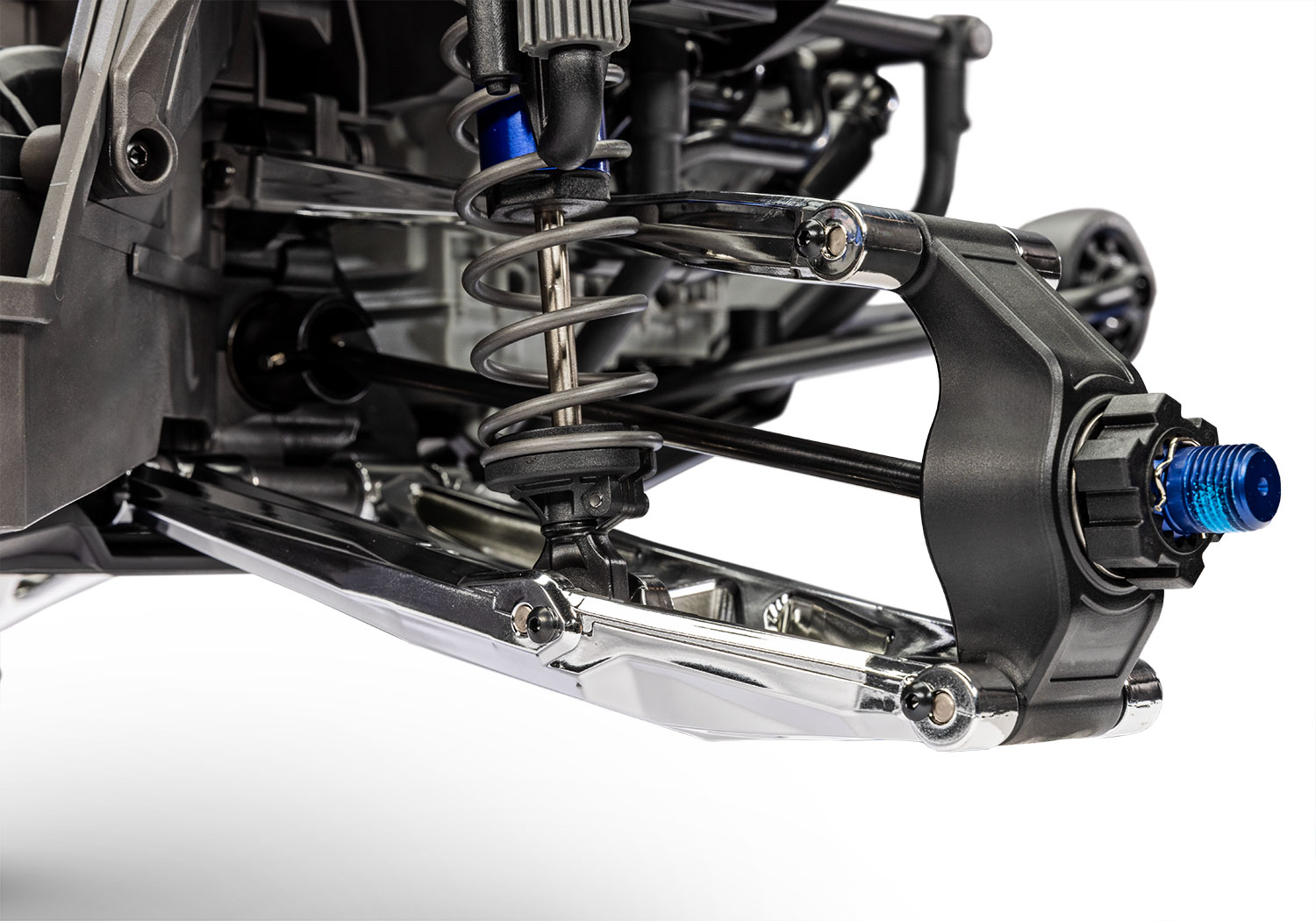 A detail shot of the Funco Motorsports Pro Scale Sand Car Ready to Run (Blue) (TRA109076-4-BLUE).