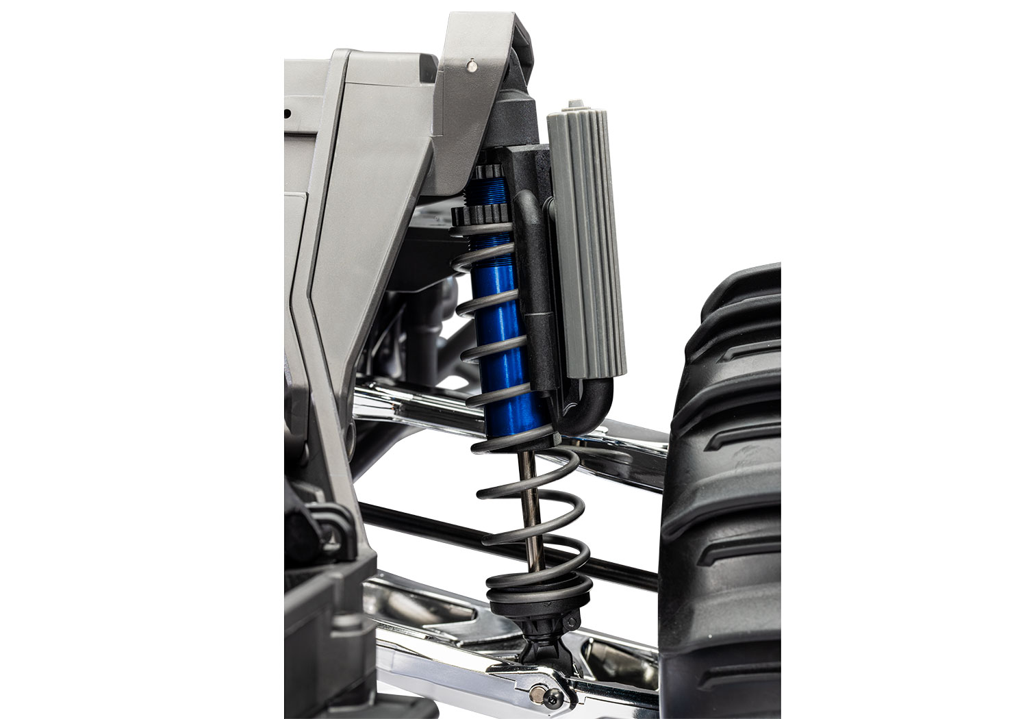 A detail shot of the Funco Motorsports Pro Scale Sand Car Ready to Run (Blue) (TRA109076-4-BLUE).