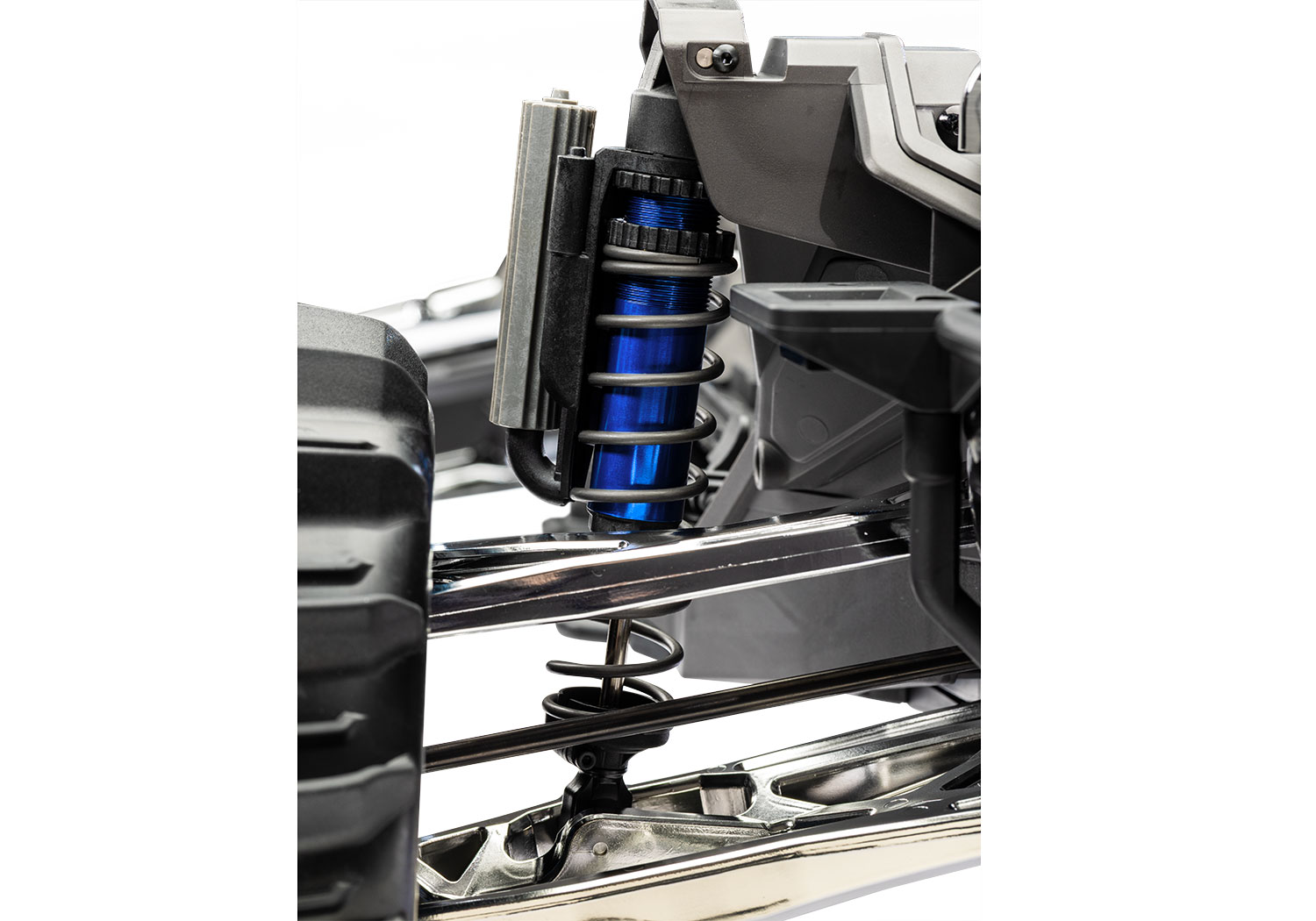 A detail shot of the Funco Motorsports Pro Scale Sand Car Ready to Run (Blue) (TRA109076-4-BLUE).