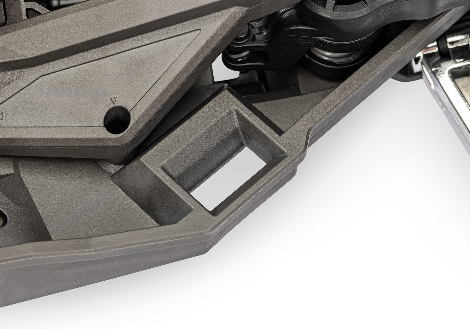 A detail shot of the Funco Motorsports Pro Scale Sand Car Ready to Run (Blue) (TRA109076-4-BLUE).