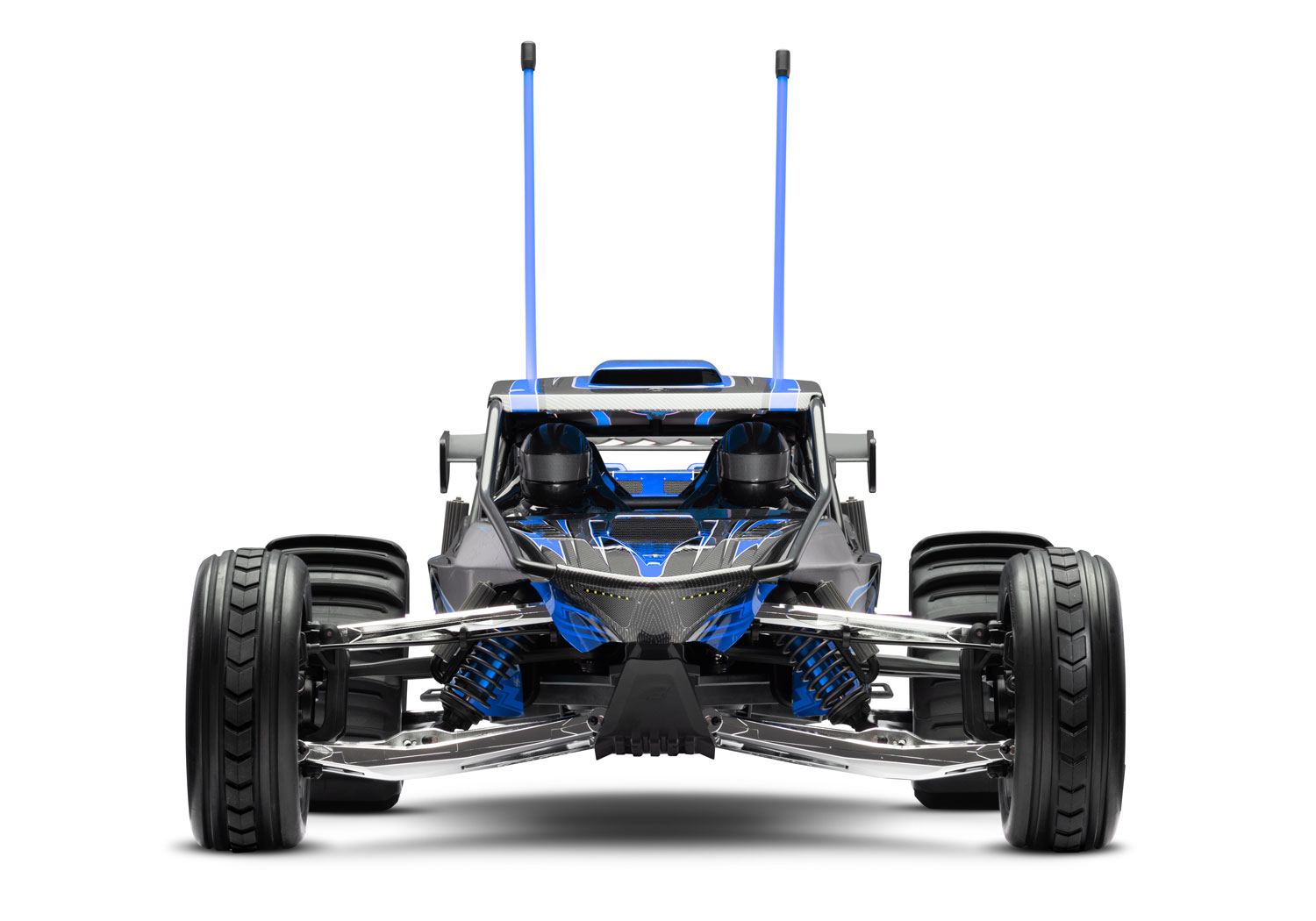 A studio shot of the Funco Motorsports Pro Scale Sand Car Ready to Run (Blue) (TRA109076-4-BLUE).