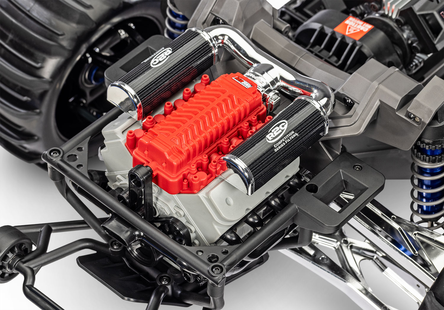 A detail shot of the Funco Motorsports Pro Scale Sand Car Ready to Run (Green) (TRA109076-4-GRN).