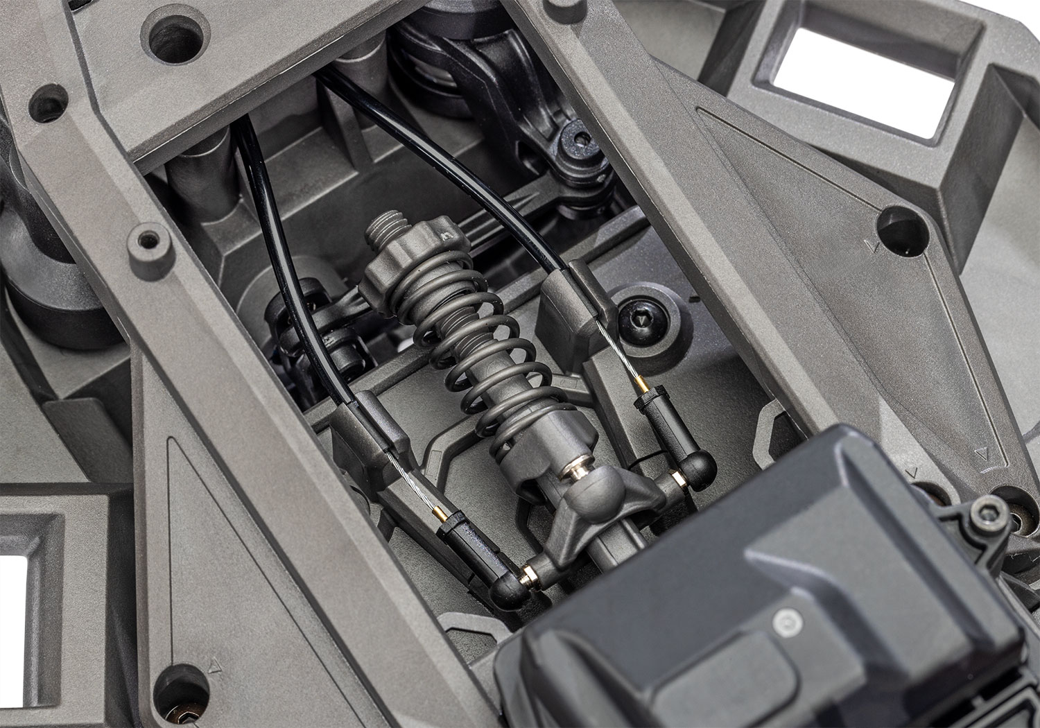 A detail shot of the Funco Motorsports Pro Scale Sand Car Ready to Run (Green) (TRA109076-4-GRN).