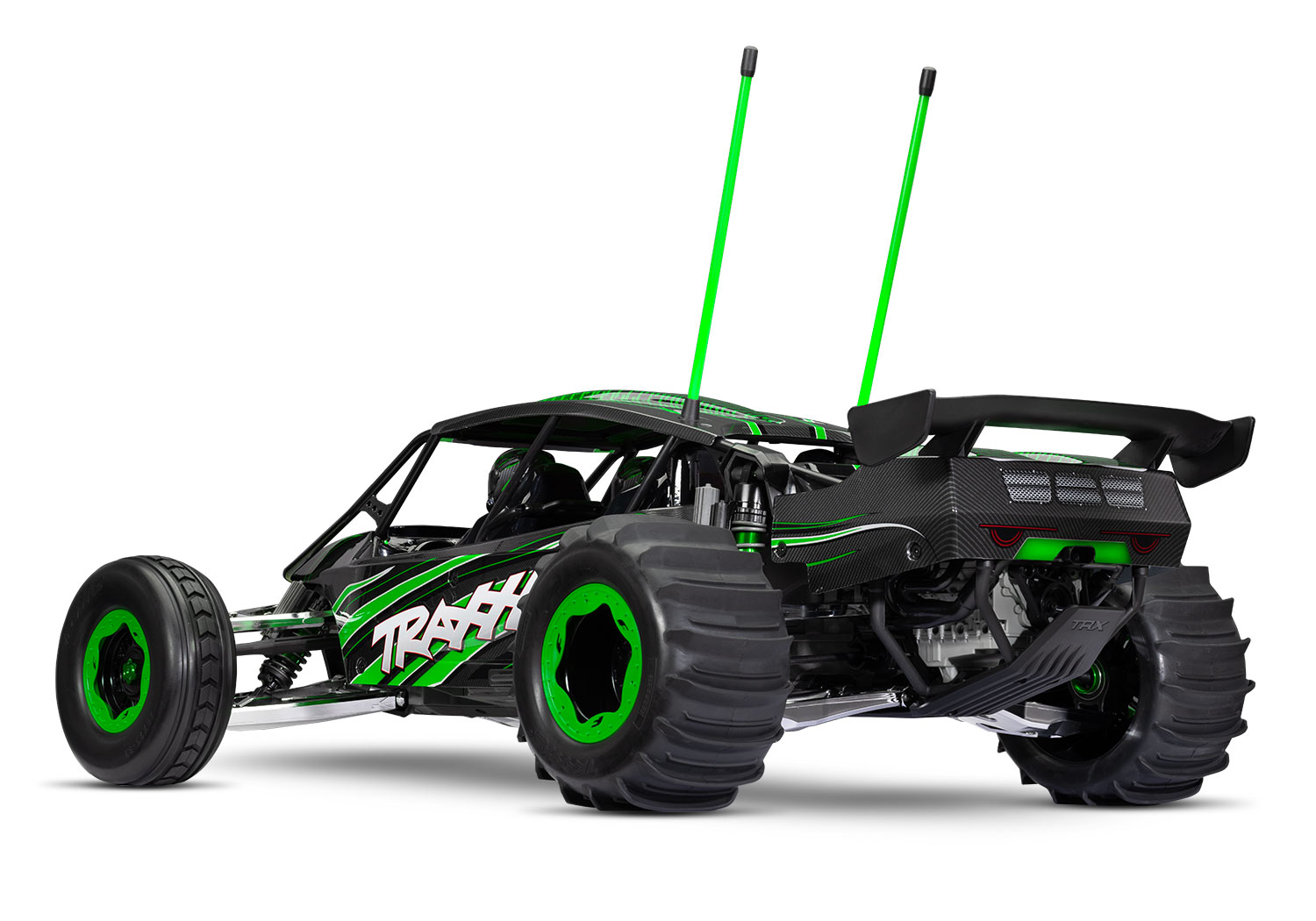 A studio shot of the Funco Motorsports Pro Scale Sand Car Ready to Run (Green) (TRA109076-4-GRN).