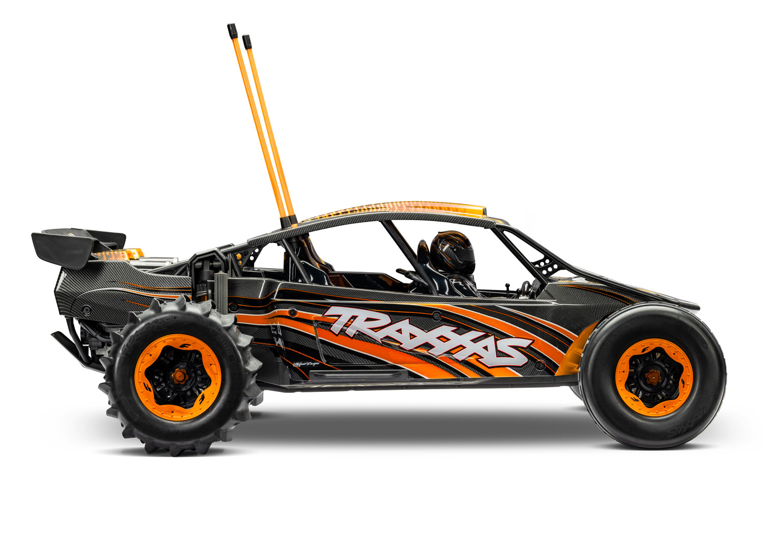 A studio shot of the Funco Motorsports Pro Scale Sand Car Ready to Run (Orange) (TRA109076-4-ORNG).