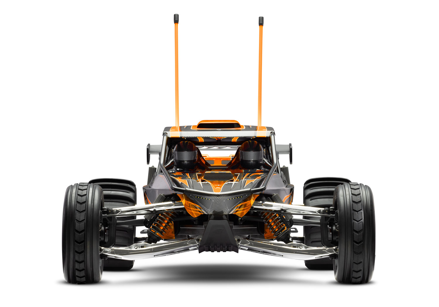 A studio shot of the Funco Motorsports Pro Scale Sand Car Ready to Run (Orange) (TRA109076-4-ORNG).