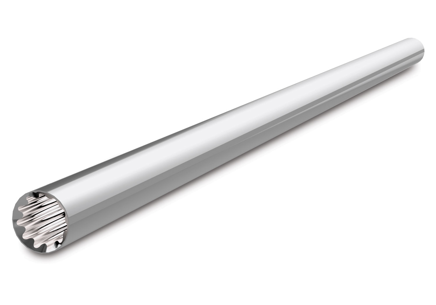 A detail shot of the X-Maxx 8S with Belted Sledgehammer Tires (Blue) (TRA77096-4-BLUE).