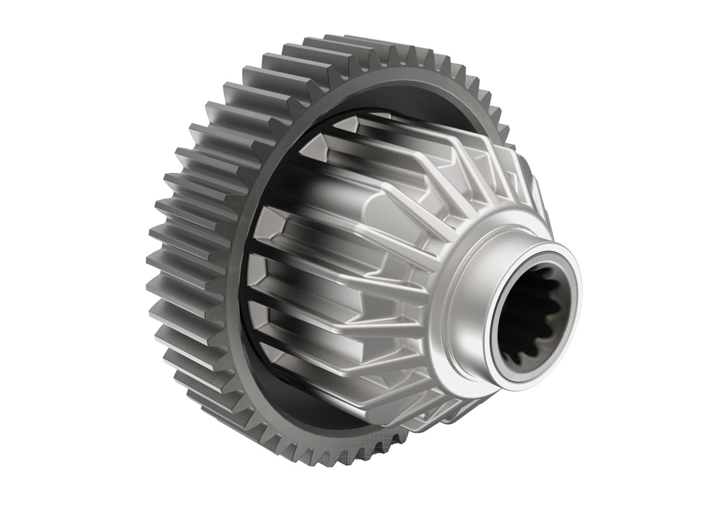 A detail shot of the X-Maxx 8S with Belted Sledgehammer Tires (Green) (TRA77096-4-GRN).