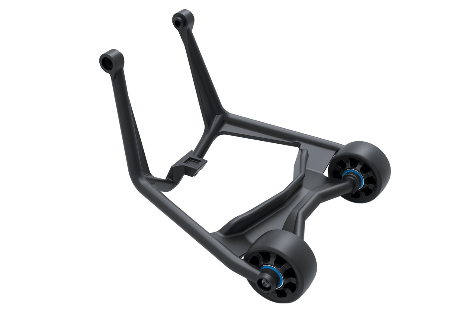 A detail shot of the X-Maxx 8S with Belted Sledgehammer Tires (Green) (TRA77096-4-GRN).