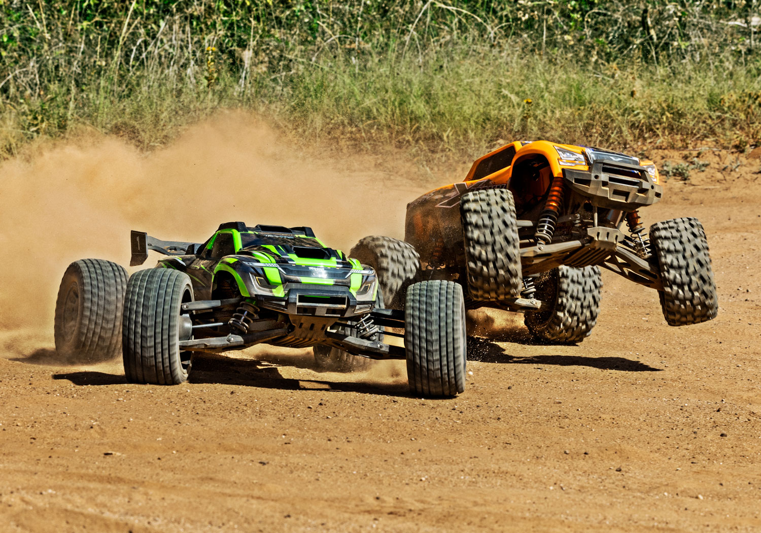 An action shot of the XRT 8S Ready to Run (Black) (TRA78086-4-BLK).