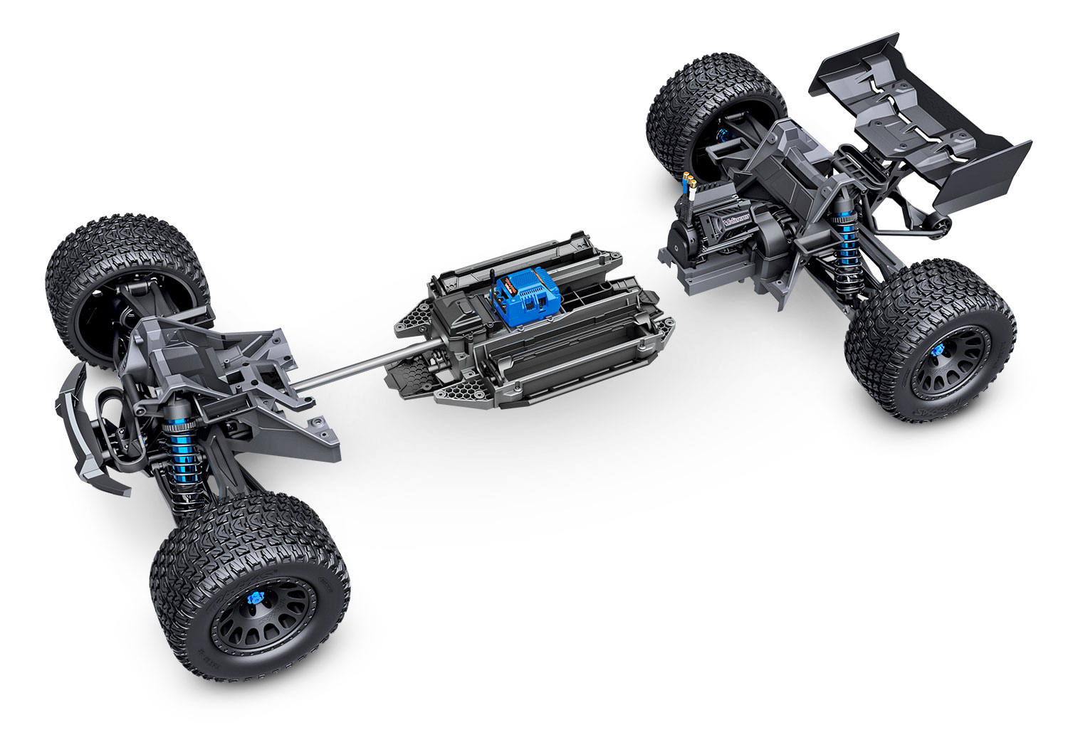 A detail shot of the XRT 8S Ready to Run (Black) (TRA78086-4-BLK).