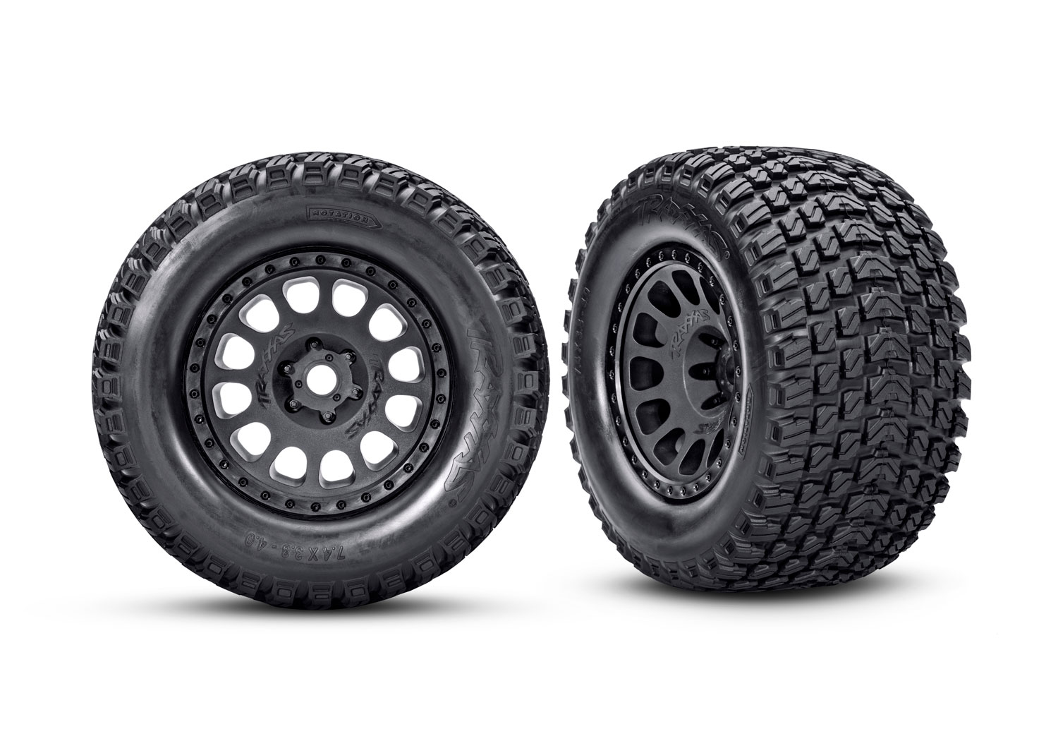 A detail shot of the XRT 8S Ready to Run (Black) (TRA78086-4-BLK).