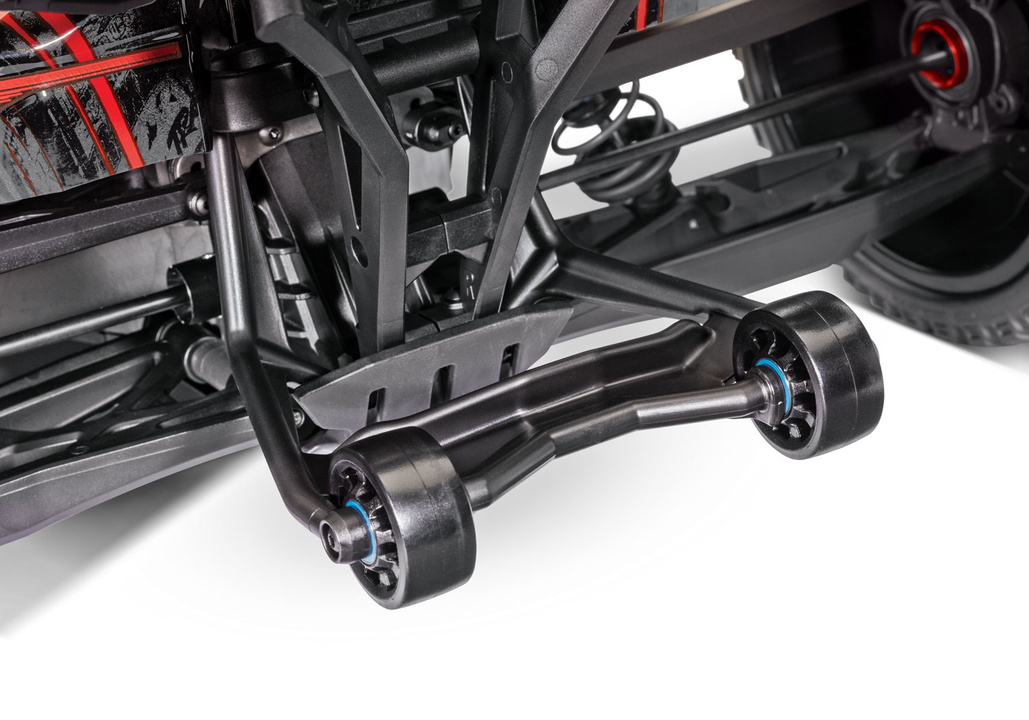 A detail shot of the XRT 8S Ready to Run (Black) (TRA78086-4-BLK).