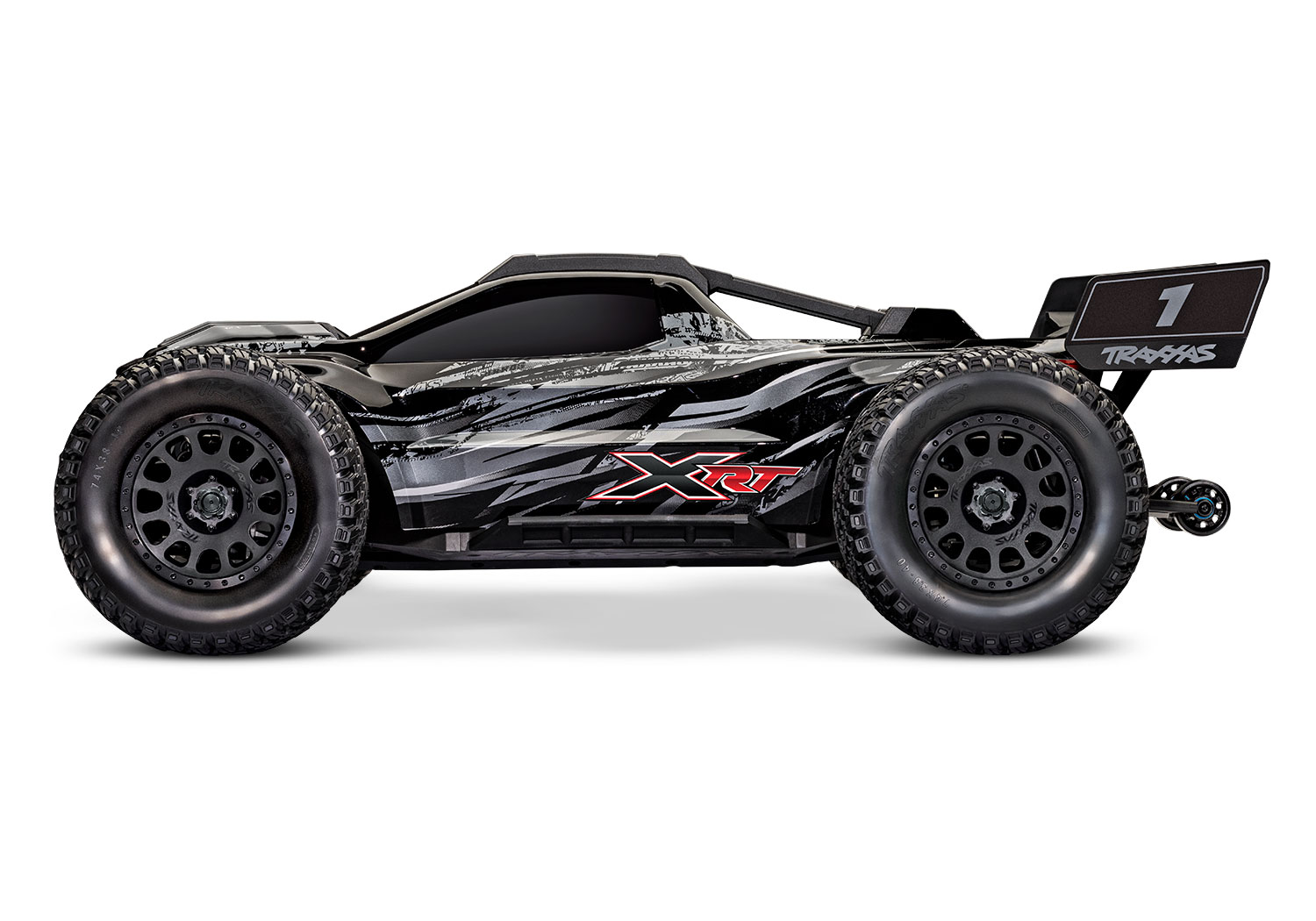 A studio shot of the XRT 8S Ready to Run (Black) (TRA78086-4-BLK).