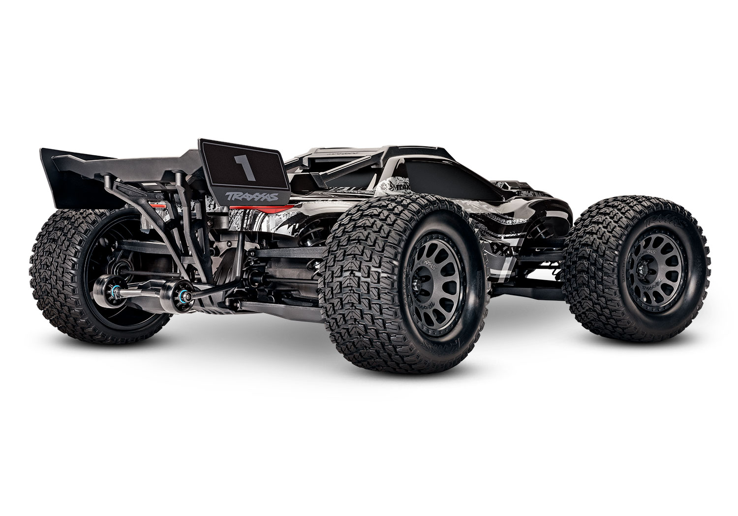 A studio shot of the XRT 8S Ready to Run (Black) (TRA78086-4-BLK).