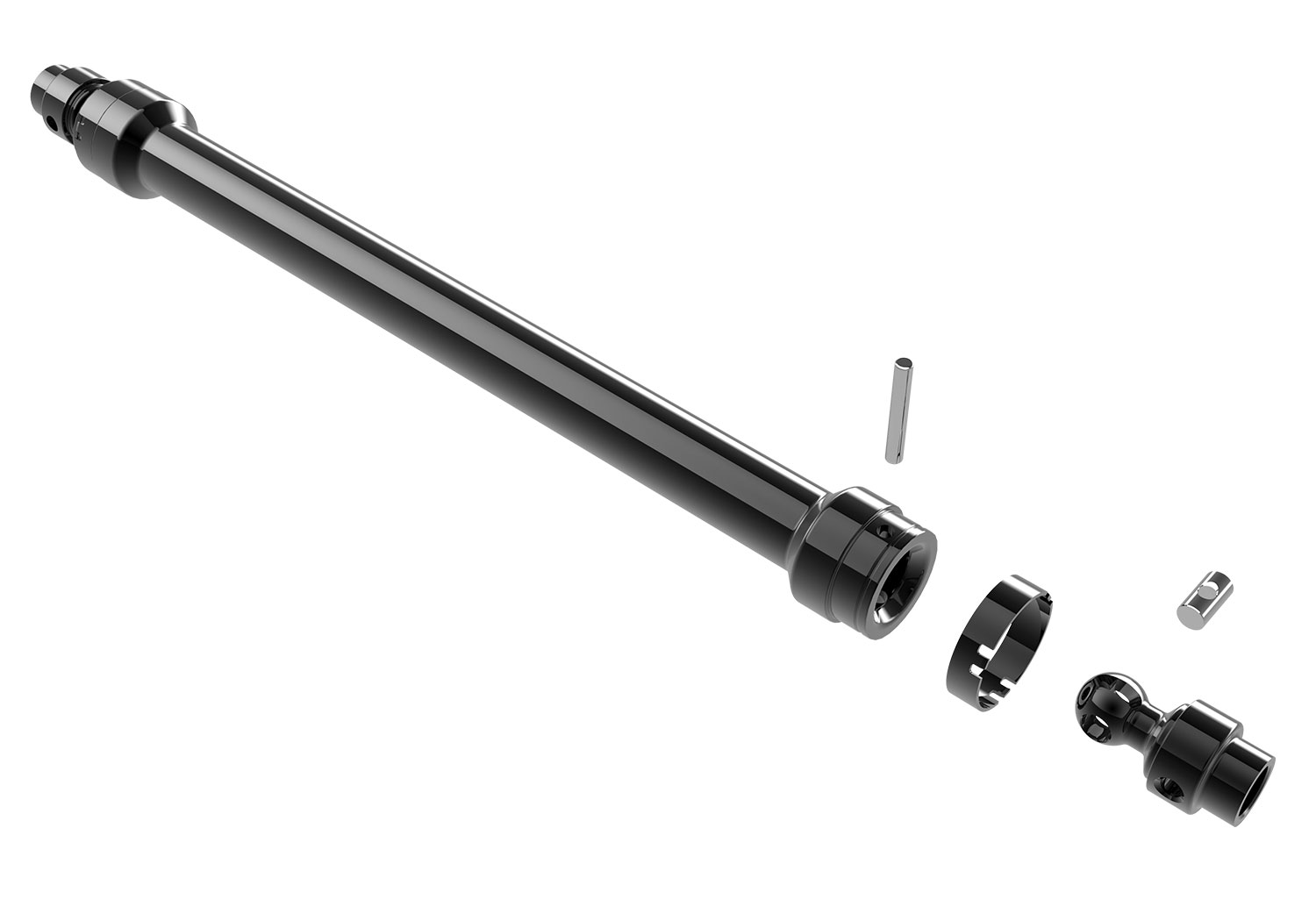 A detail shot of the 1/7 Unlimited Desert Racer Ready to Run (Fox) (TRA85086-4-FOX).