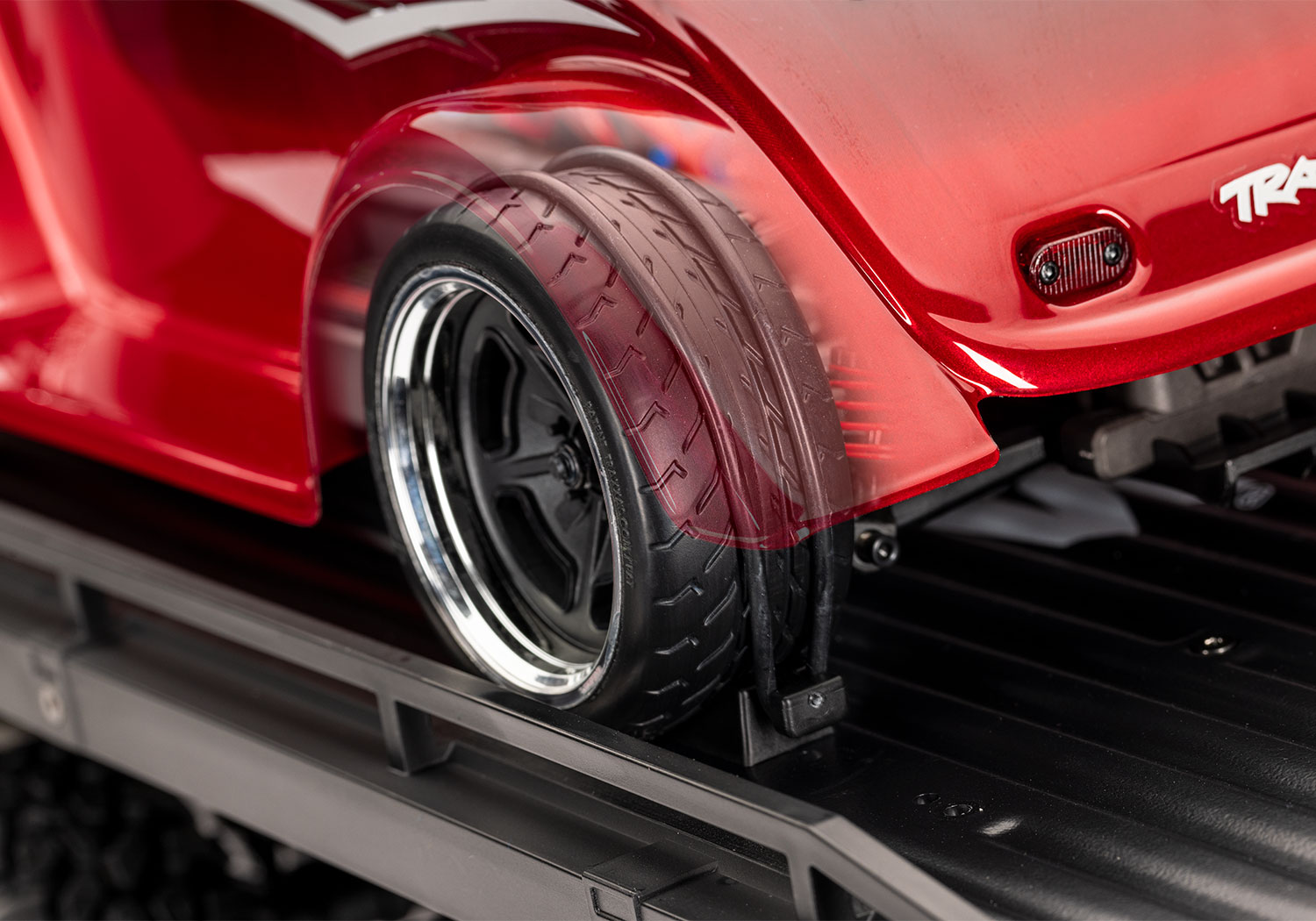A detail shot of the 1/10 TRX-6 Ultimate Hauler Ready to Run (Black) (TRA88086-84-BLK).