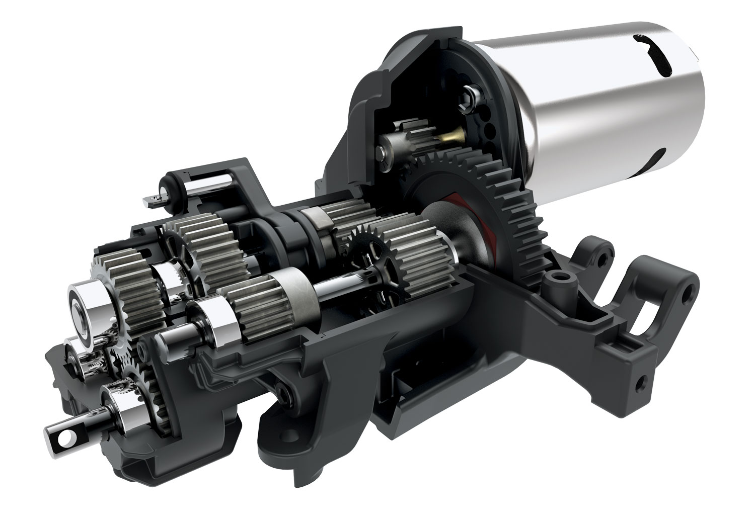 A detail shot of the 1/10 TRX-6 Ultimate Hauler Ready to Run (Black) (TRA88086-84-BLK).