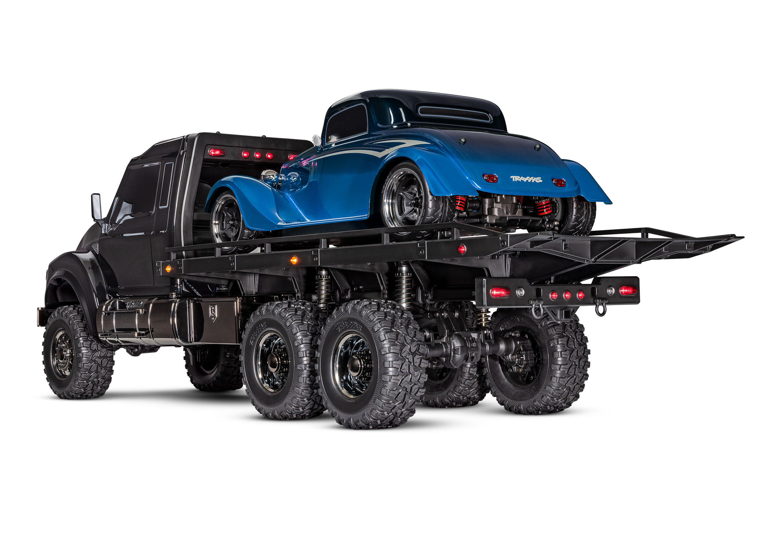 A studio shot of the 1/10 TRX-6 Ultimate Hauler Ready to Run (Black) (TRA88086-84-BLK).