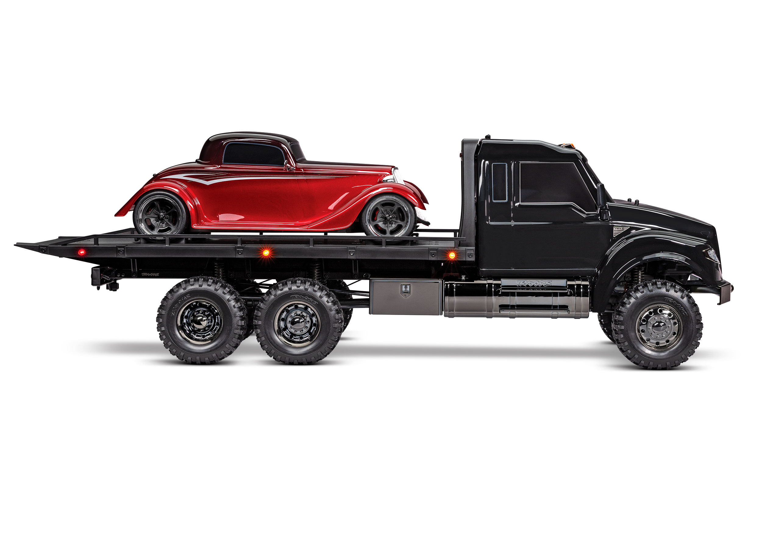 A studio shot of the 1/10 TRX-6 Ultimate Hauler Ready to Run (Black) (TRA88086-84-BLK).