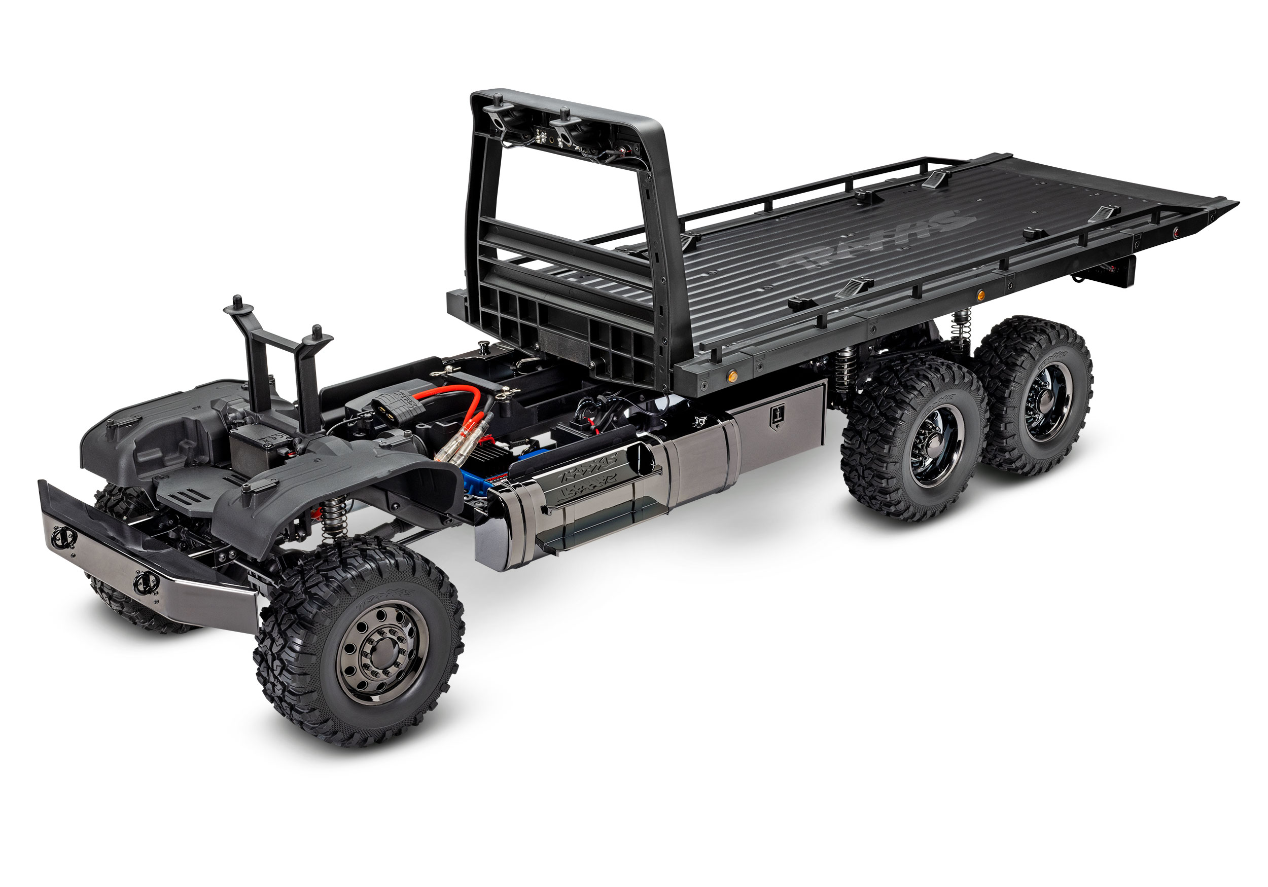 A studio shot of the 1/10 TRX-6 Ultimate Hauler Ready to Run (Black) (TRA88086-84-BLK).