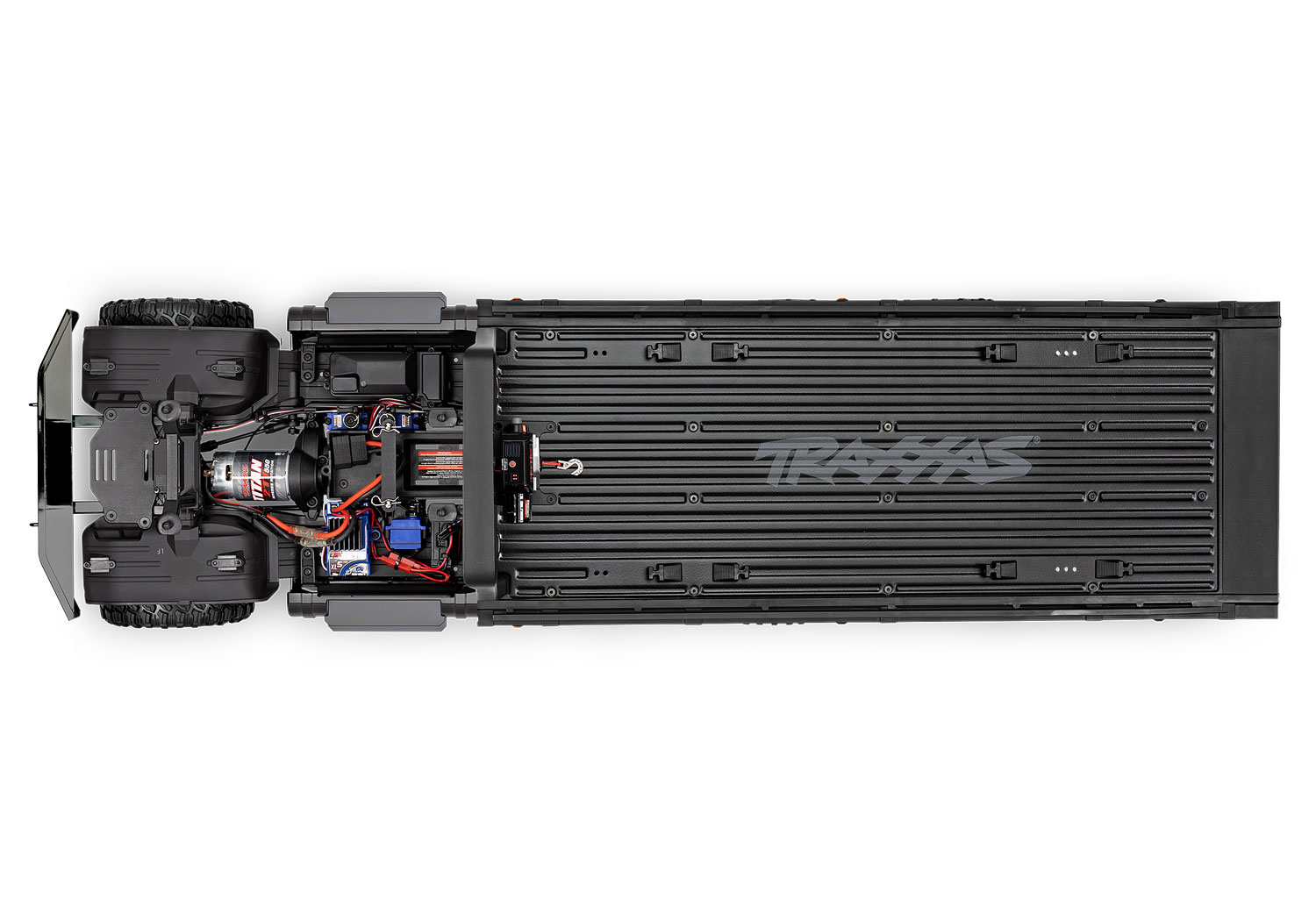 A studio shot of the 1/10 TRX-6 Ultimate Hauler Ready to Run (Black) (TRA88086-84-BLK).