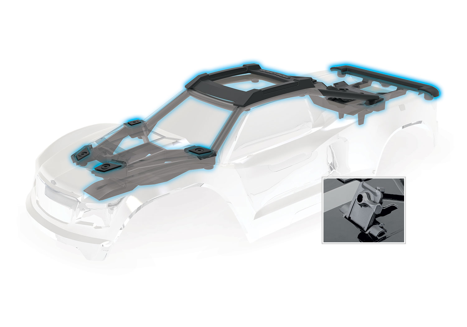 A detail shot of the 1/10 Maxx Widemaxx Ready to Run (Green) (TRA89086-4-GRN).