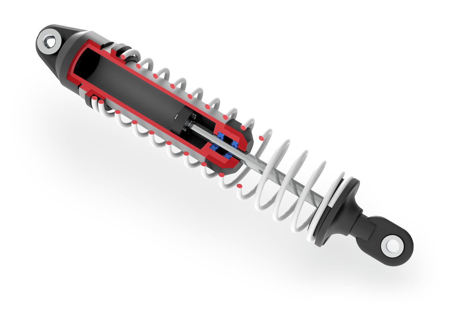 A detail shot of the 1/10 Stampede 4x4 VXL with 540XL Motor Ready to Run (Red) (TRA90376-4-RED).