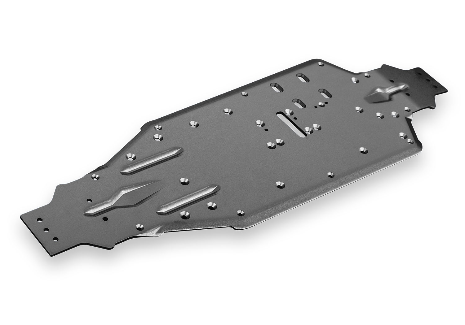 A detail shot of the 1/8 Sledge with Belted Sledgehammer Tires Ready to Run (Blue) (TRA95096-4-BLUE).