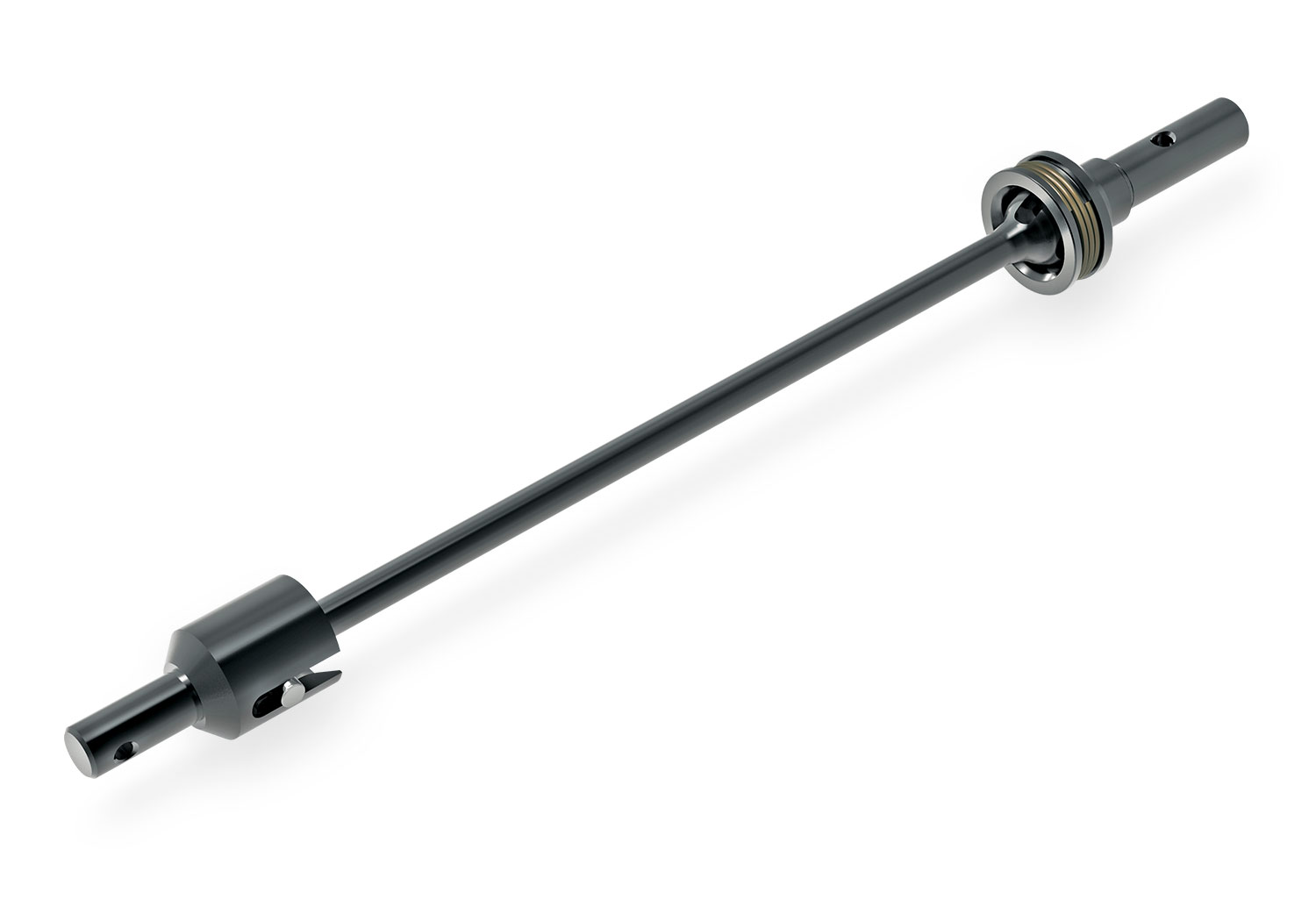 A detail shot of the 1/8 Sledge with Belted Sledgehammer Tires Ready to Run (Blue) (TRA95096-4-BLUE).